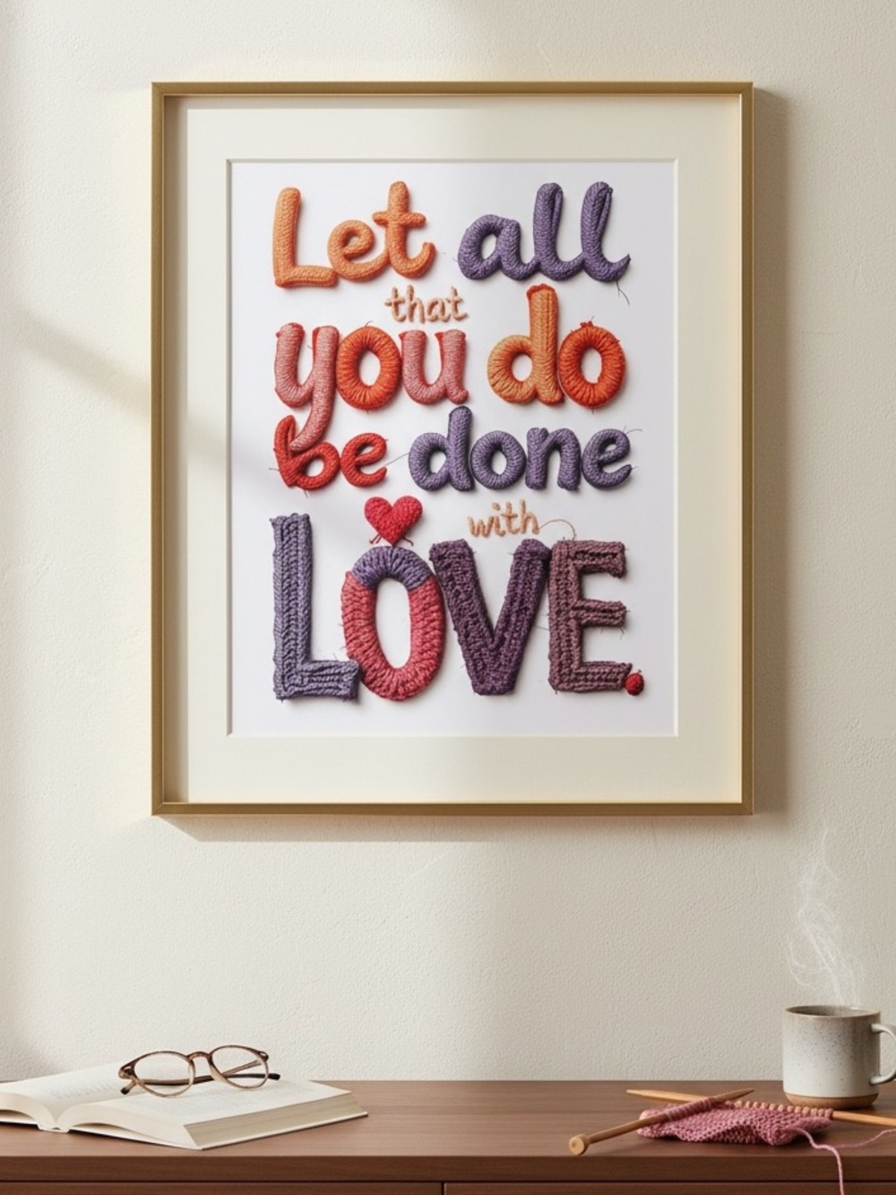 DDS Art Print, 8x10, Bible Verse, Paper Print, Unframed, Crafts Series